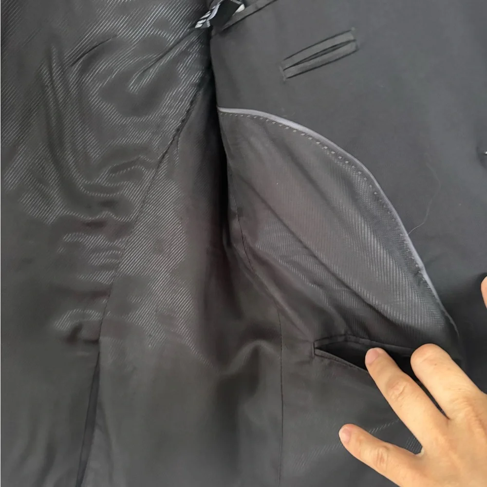 Bar III Men's Black Two-Button Sport Coat
